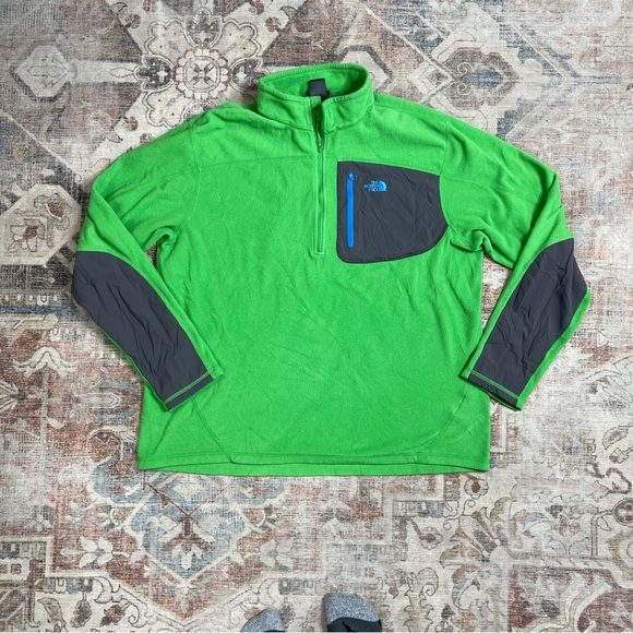 The North Face Green Gray Blue Sweatshirt Top Shirt Men’s Size XL/TG. V - Picture 5 of 6